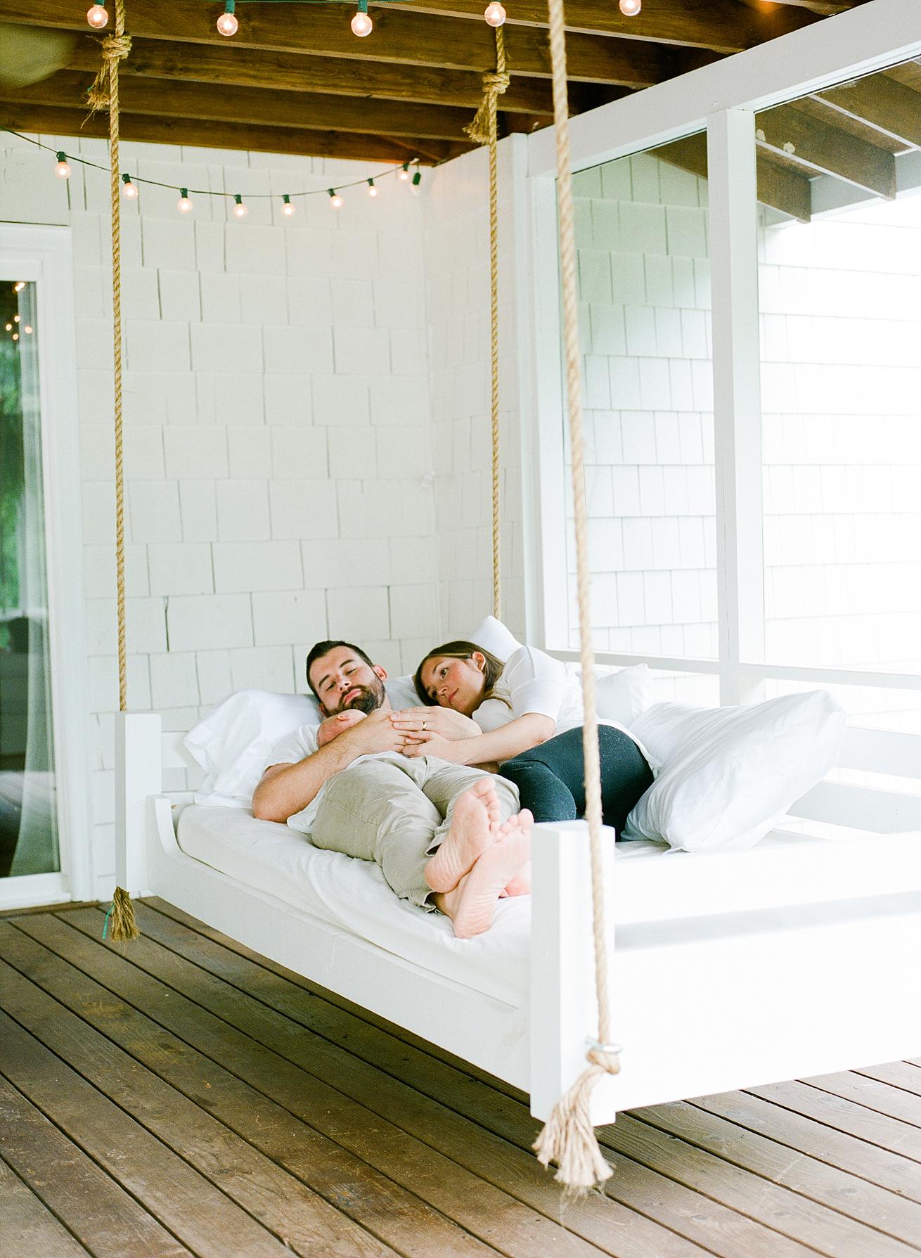 homemade porch swing bed