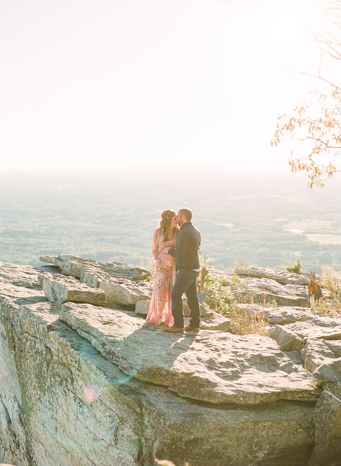 husband and wife, maternity, mountain top