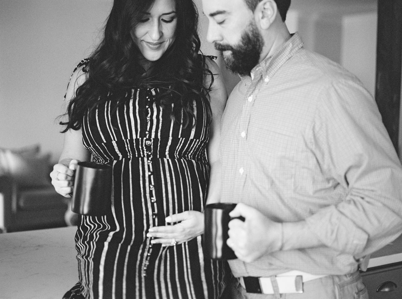 lifestyle maternity session on film