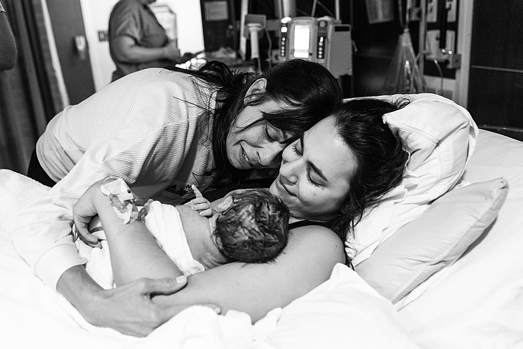 three generations, hospital birth